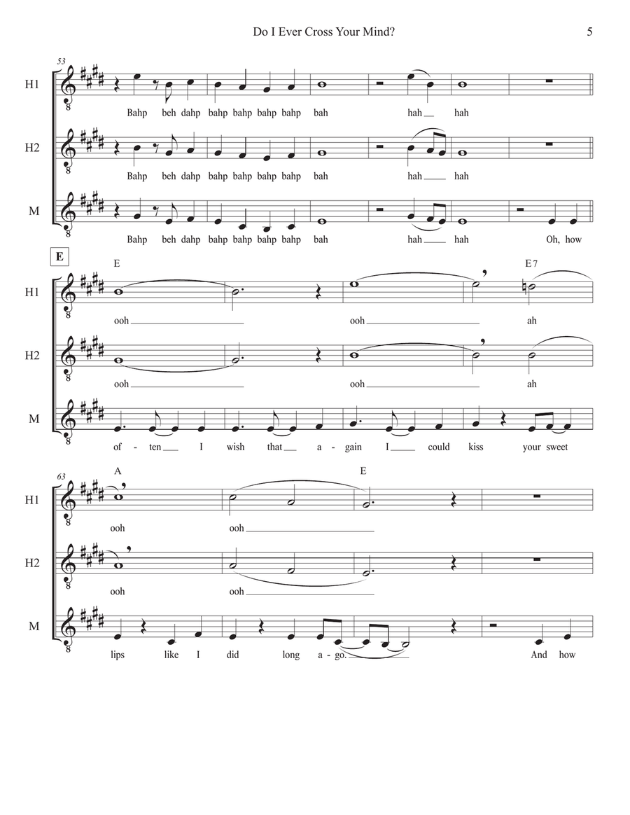 Do I Ever Cross Your Mind Piano scores gallery preview page 5