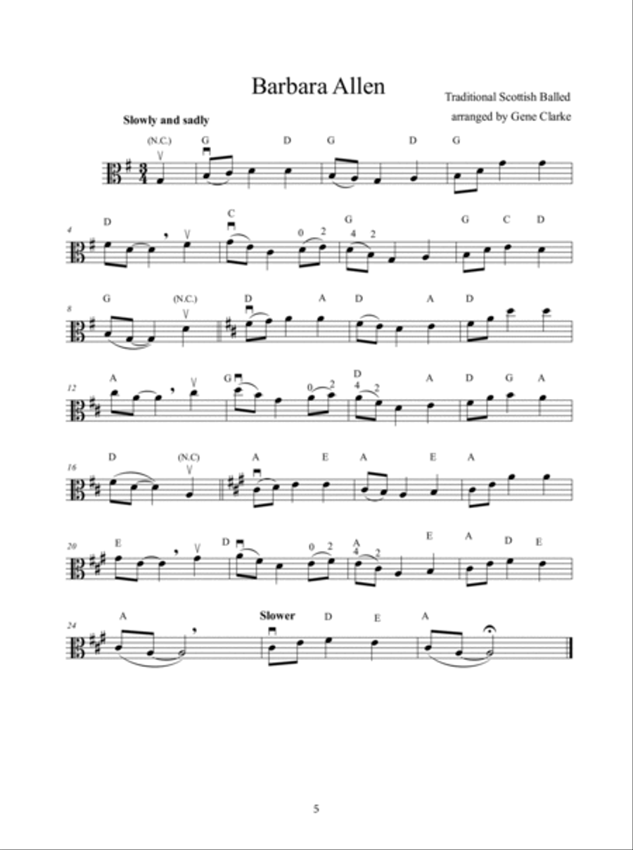 Easy to Play Viola Airs and Ballads School and Community scores gallery preview page 6