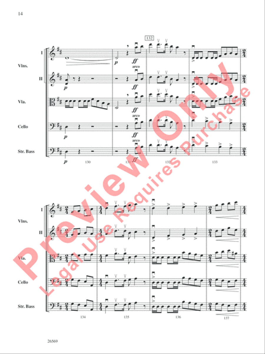 A Westward Journey and Jubilee String Orchestra scores gallery preview page 15