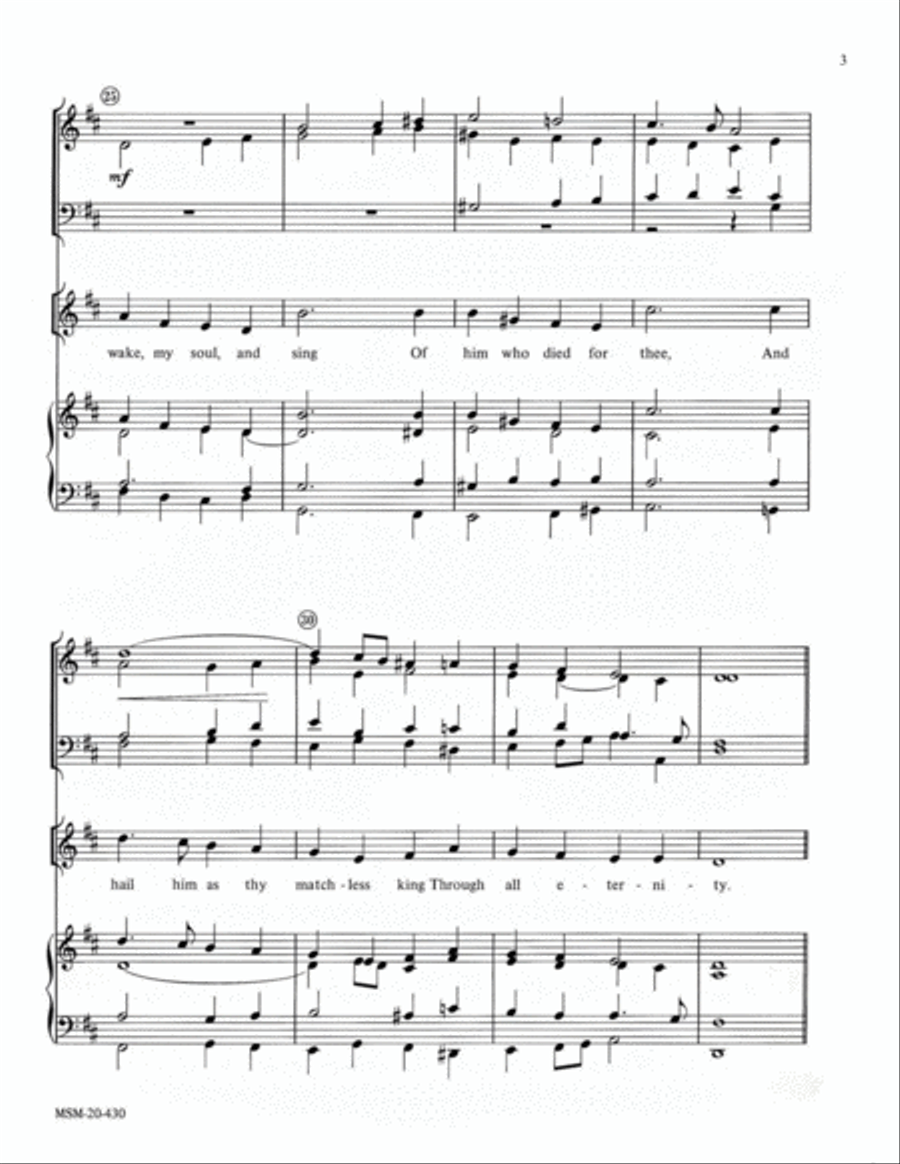 Crown Him With Many Crowns (Diademata) Choir scores gallery preview page 3
