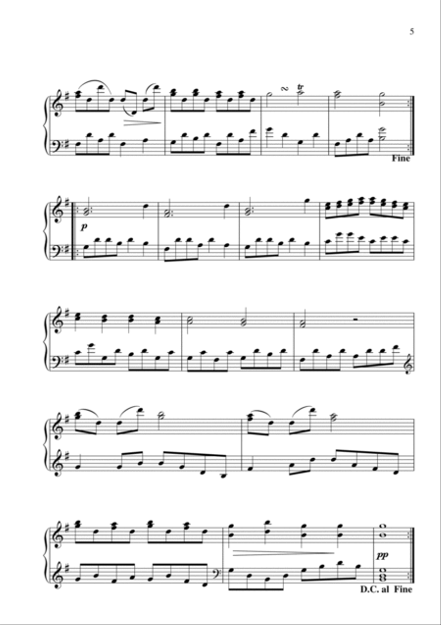 Sonatina in C Major, Op.9 Nr.3 Piano Solo scores gallery preview page 5