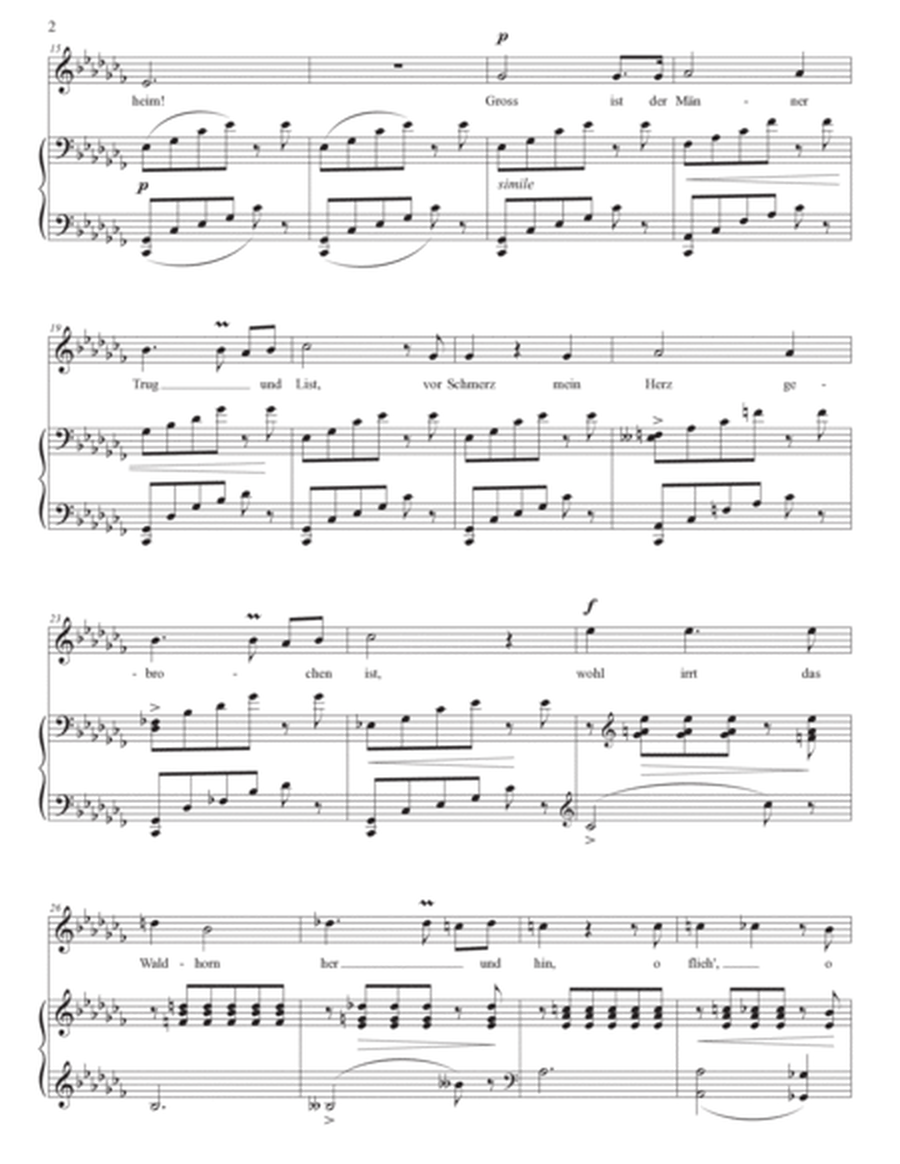 SCHUMANN: Waldesgespräch, Op. 39 no. 3 (transposed to E-flat major and D major)