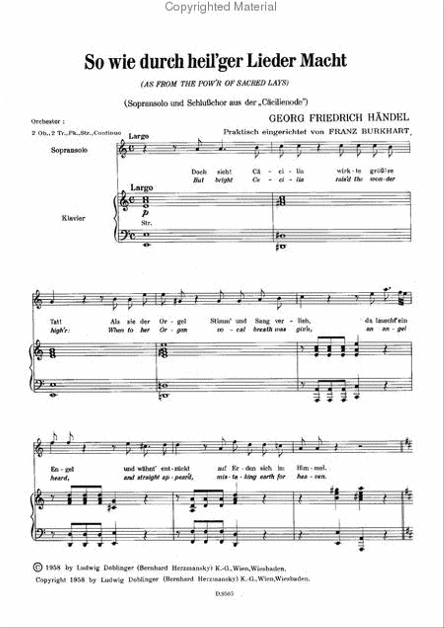 So wie durch heil'ger Lieder Macht / As from the pow'r of sacred lays Mixed Choir scores gallery preview page 2