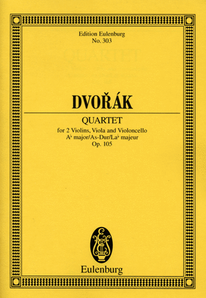 Book cover for String Quartet in A-flat Major, Op. 105