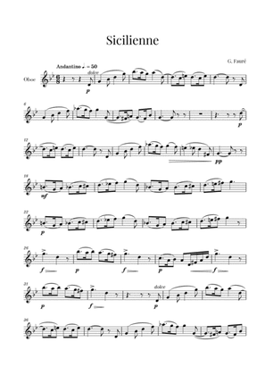 Fauré - Sicilienne (for Oboe)