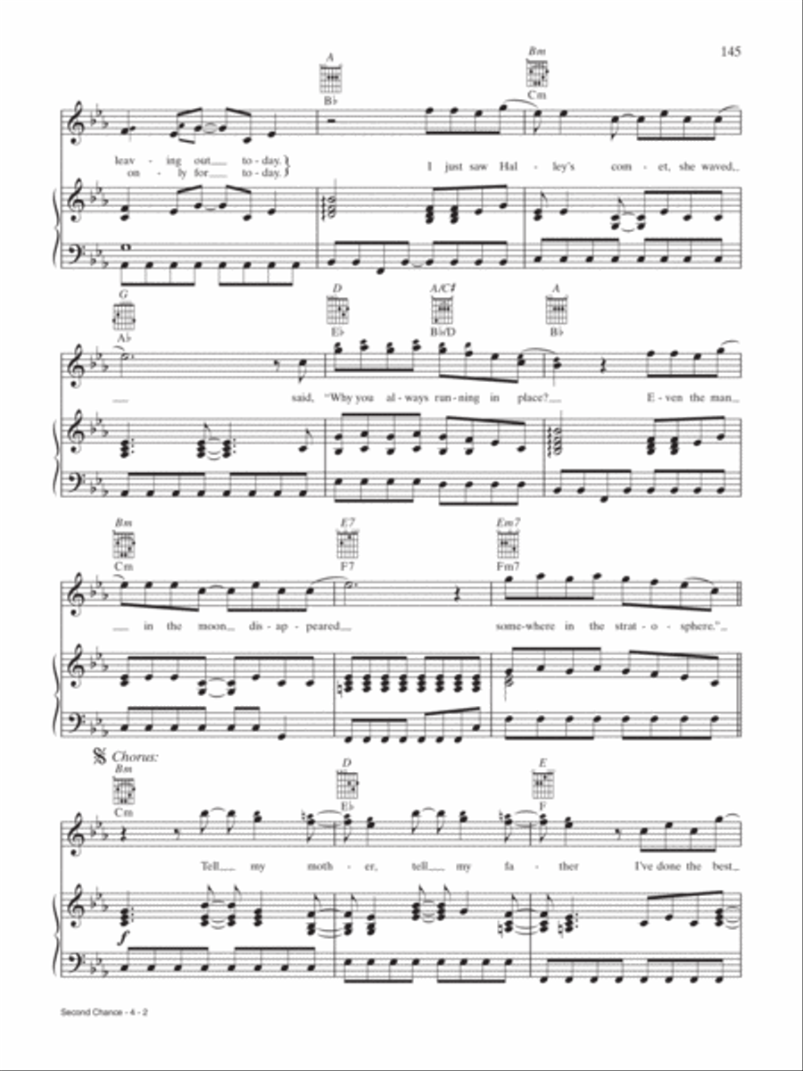 Second Chance Second Chance Piano, Vocal, Guitar scores gallery preview page 2