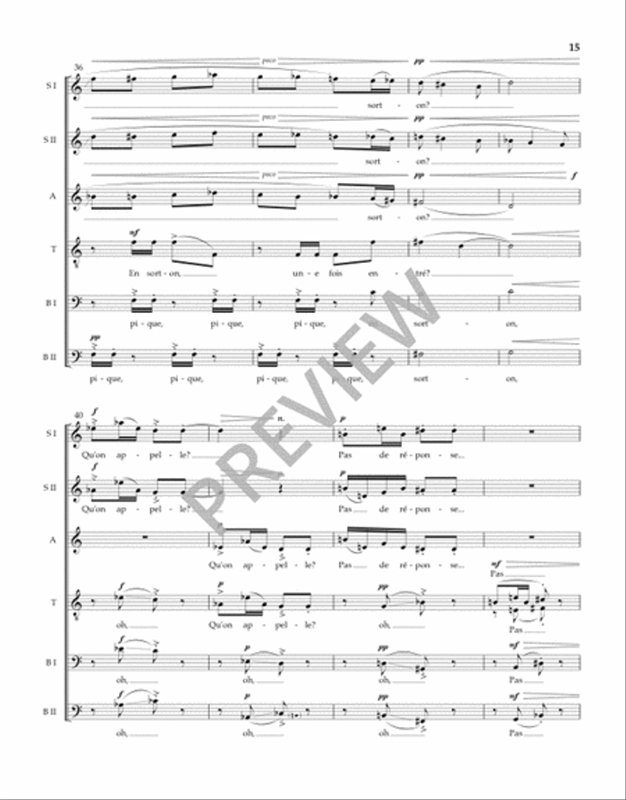 Trois Chansons Trois Chansons Divisi scores gallery preview page 16