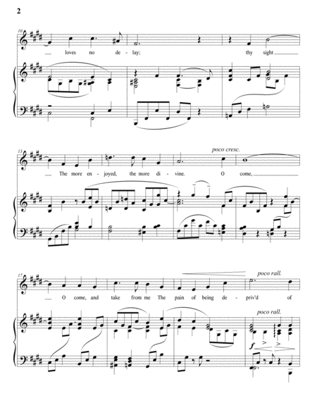 My life's delight, Op. 12 no. 2 (E major)