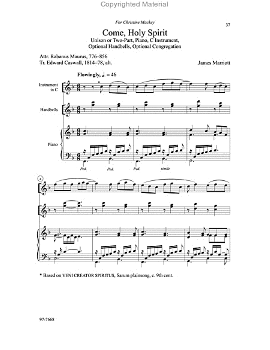 The Concordia Children's Choir Book: Six Settings for the Church Year Children's Choir scores gallery preview page 7