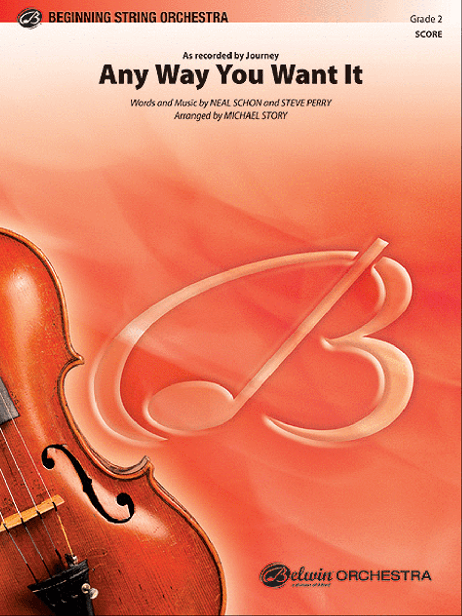 Any Way You Want It String Orchestra scores gallery preview page 1