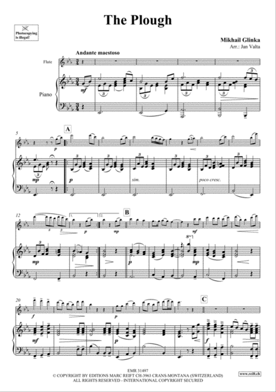 The Plough The Plough Flute Solo scores gallery preview page 3