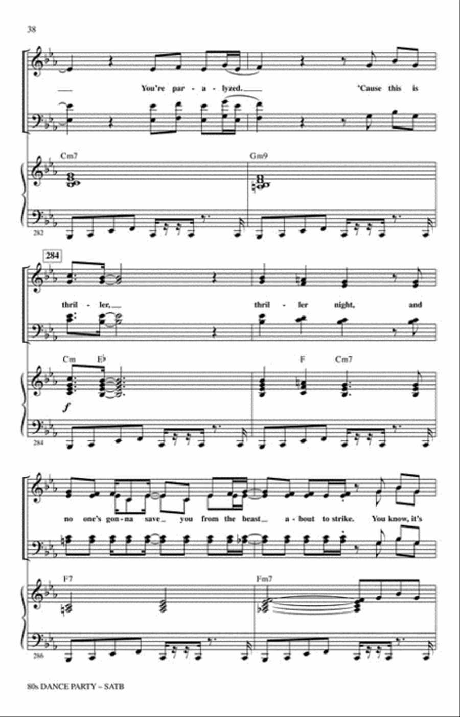80s Dance Party Choir scores gallery preview page 6