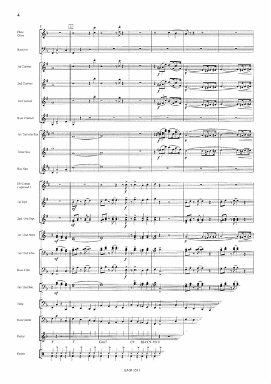 Glenn Miller Medley Concert Band scores gallery preview page 5