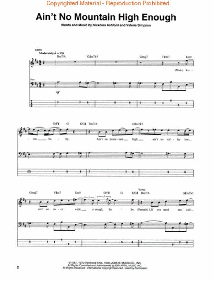 R&B Bass Bible Bass Guitar Tablature scores gallery preview page 2