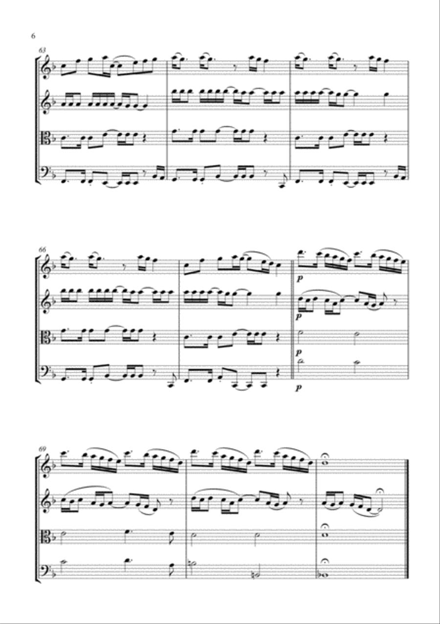 Paradise Paradise String Quartet scores gallery preview page 6