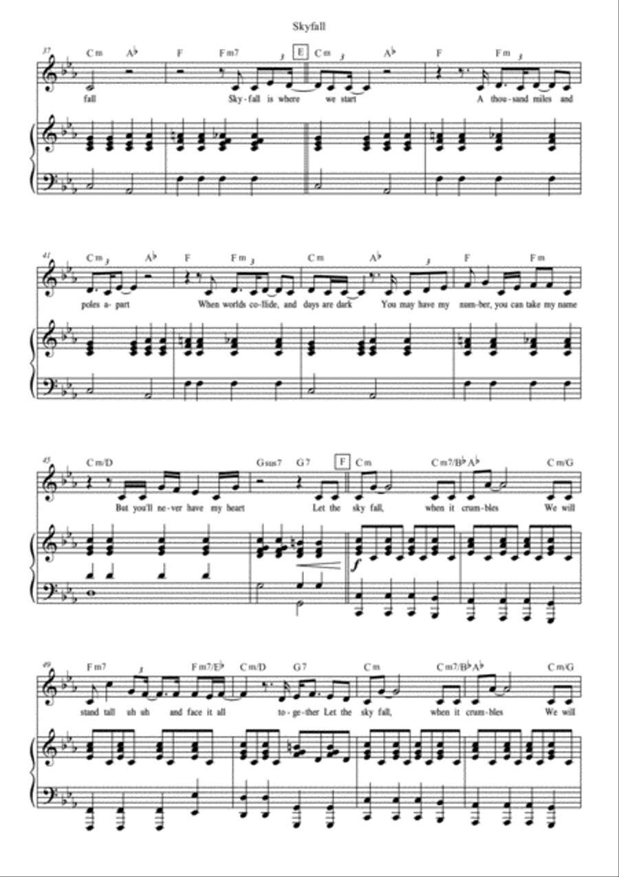 Skyfall Voice scores gallery preview page 3