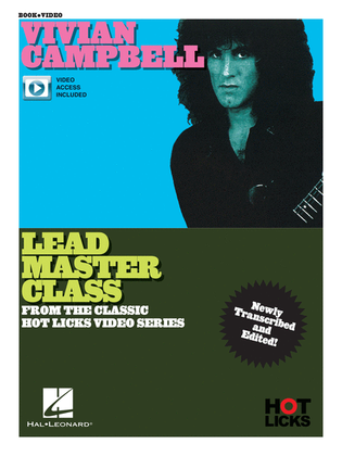 Vivian Campbell – Lead Master Class Instructional Book with Online Video Lessons