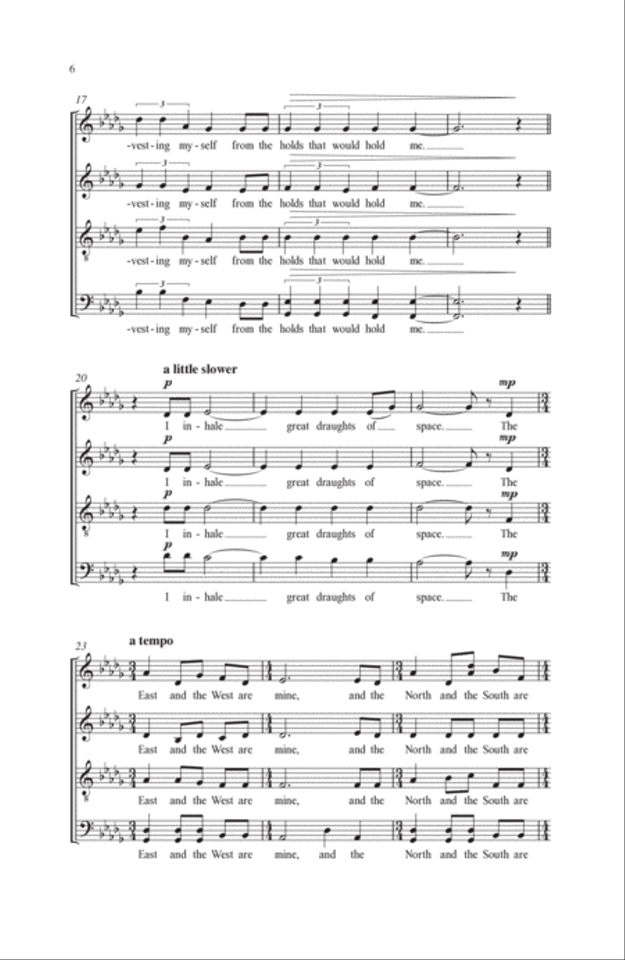 All Seems Beautiful To Me 4-Part scores gallery preview page 3