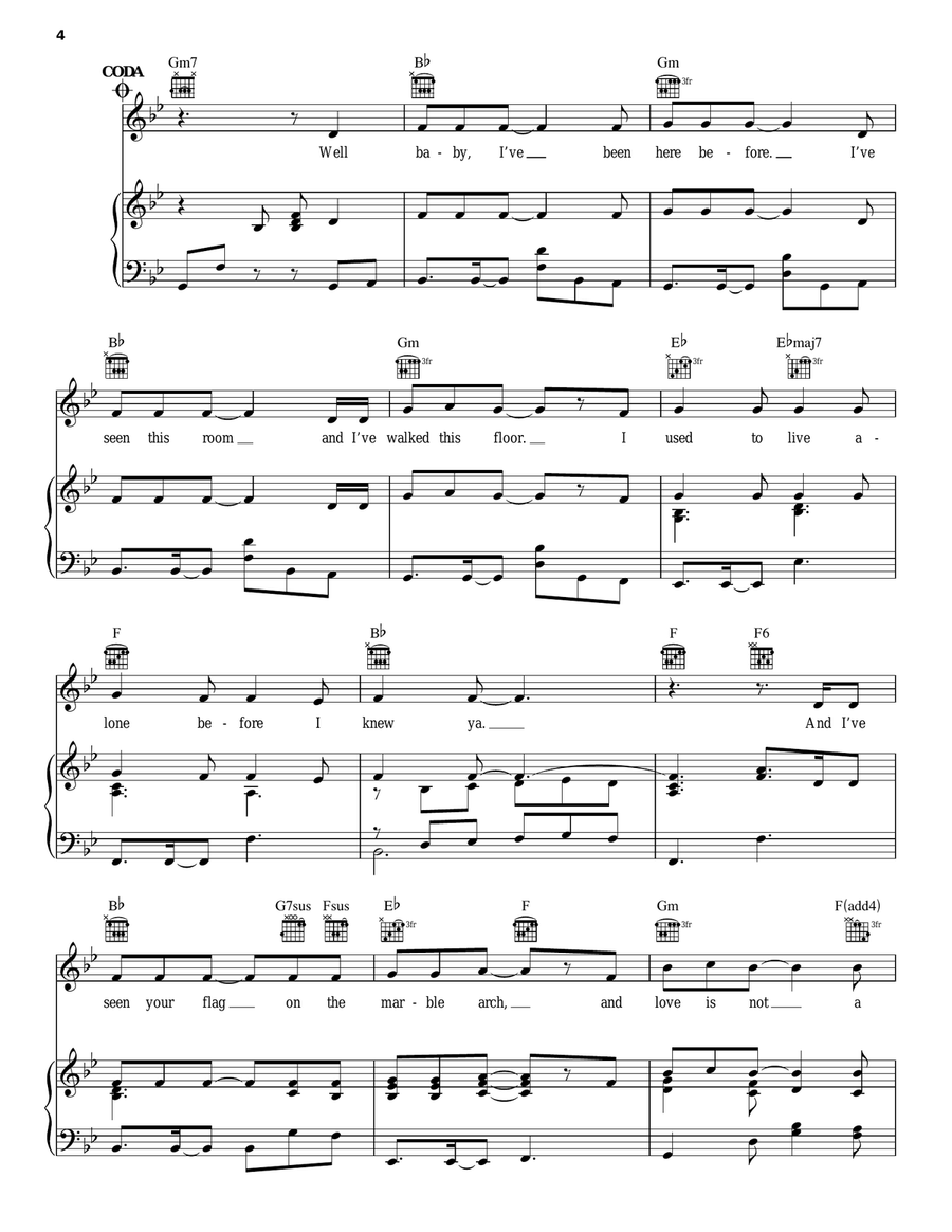 Hallelujah A Cappella scores gallery preview page 4