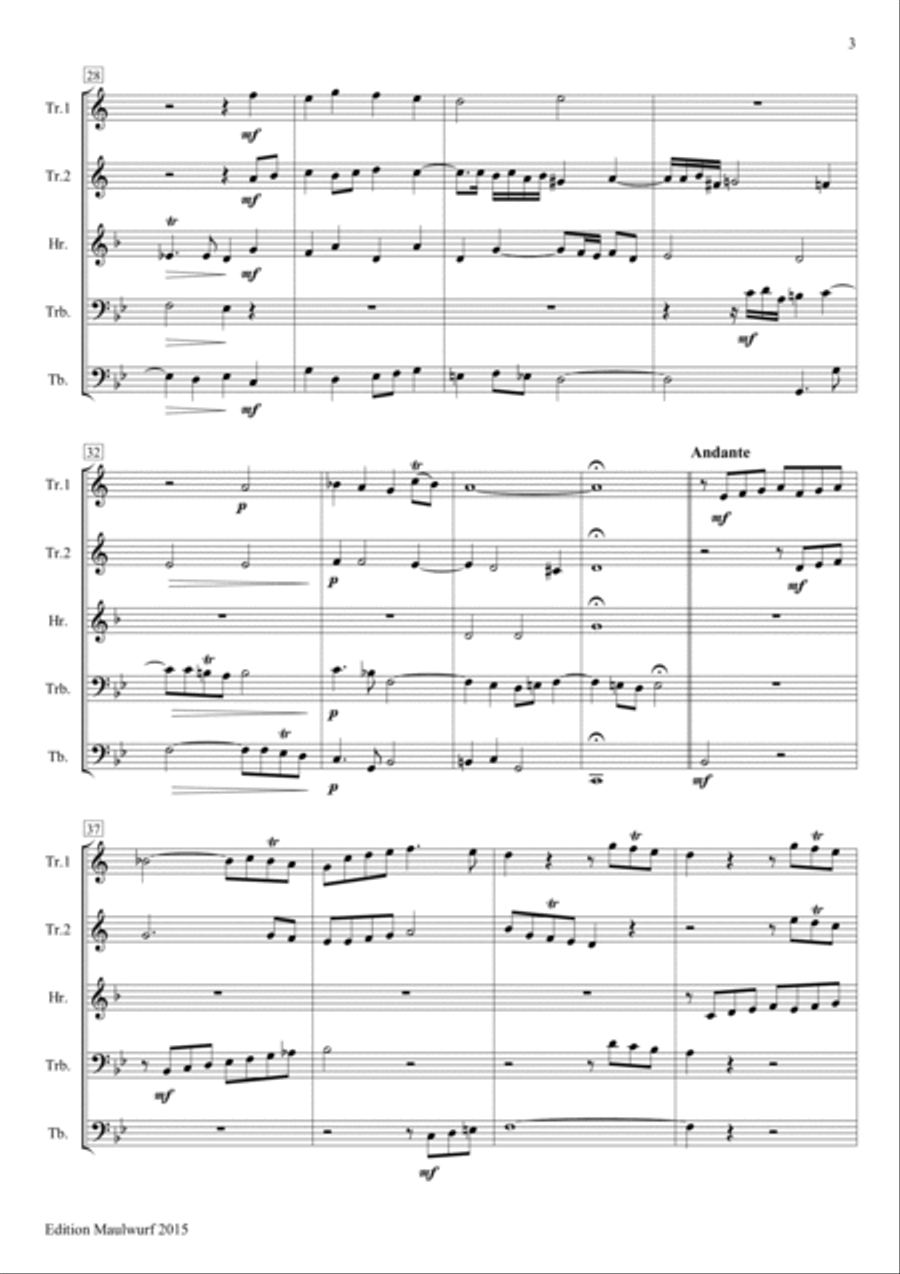 Biblical Sonata No.4 Brass Quintet scores gallery preview page 5