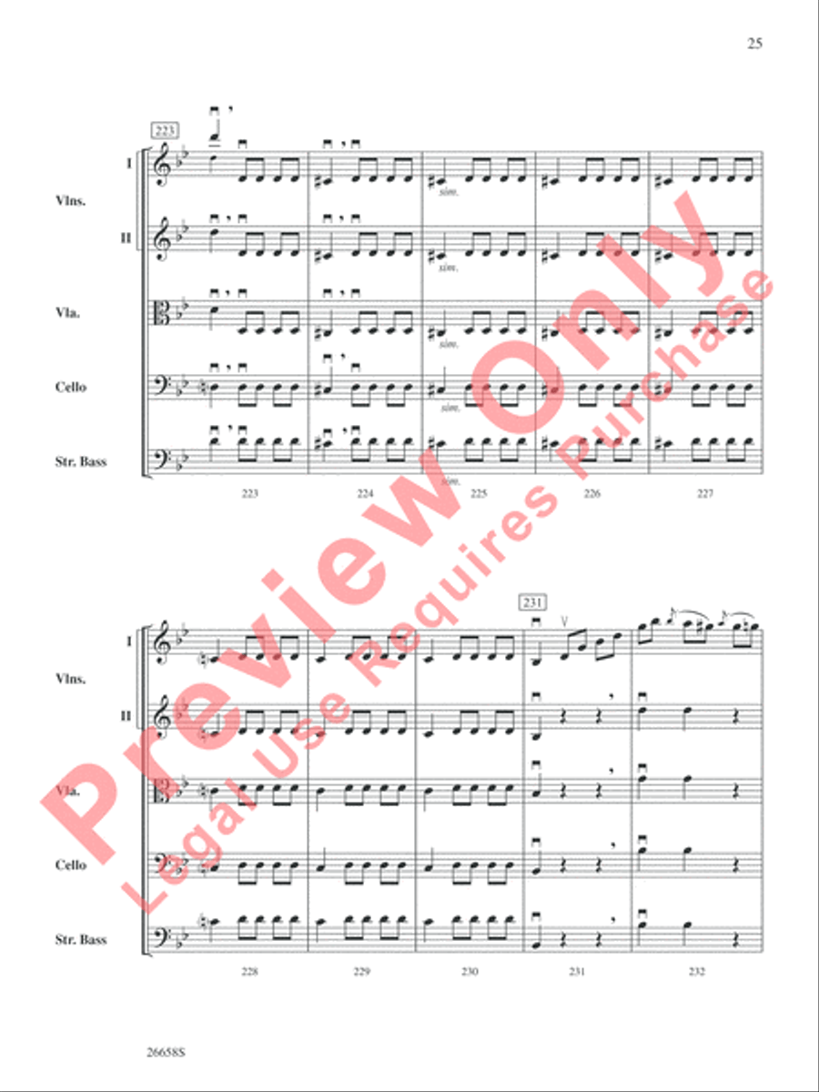 Halloween Spooktacular String Orchestra scores gallery preview page 26