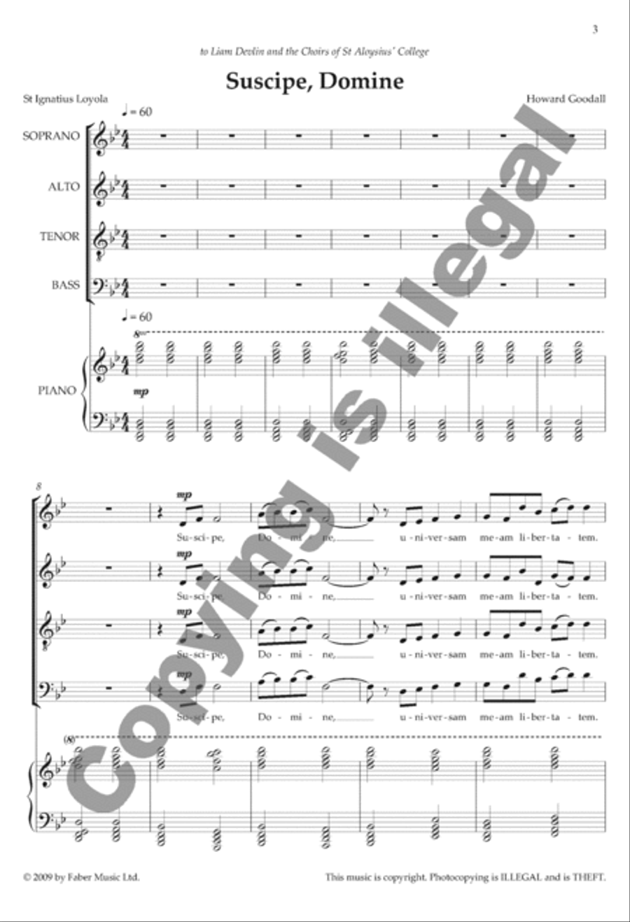 Suscipe, Domine Suscipe, Domine 4-Part scores gallery preview page 3
