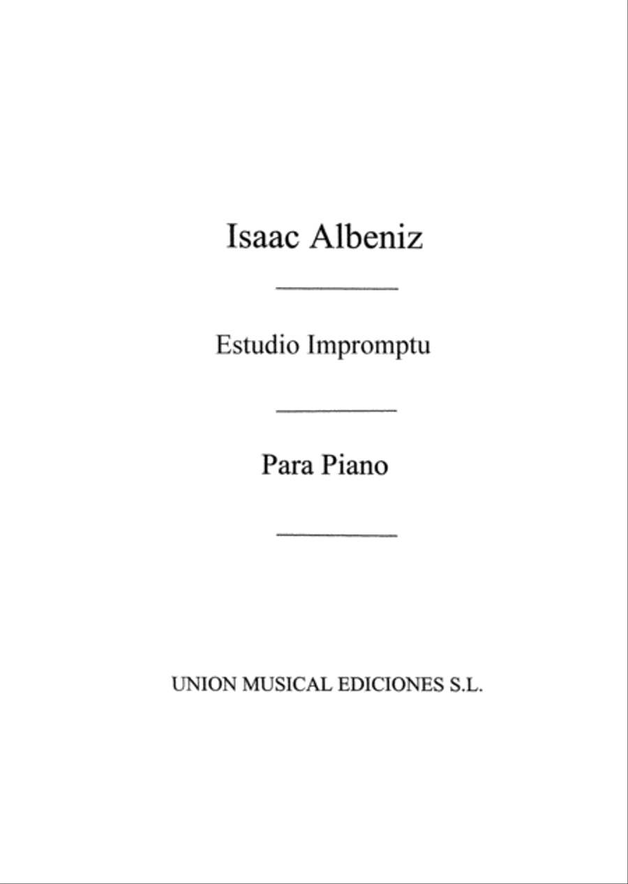 Estudio Impromptu Op.56 Piano Solo scores gallery preview page 1
