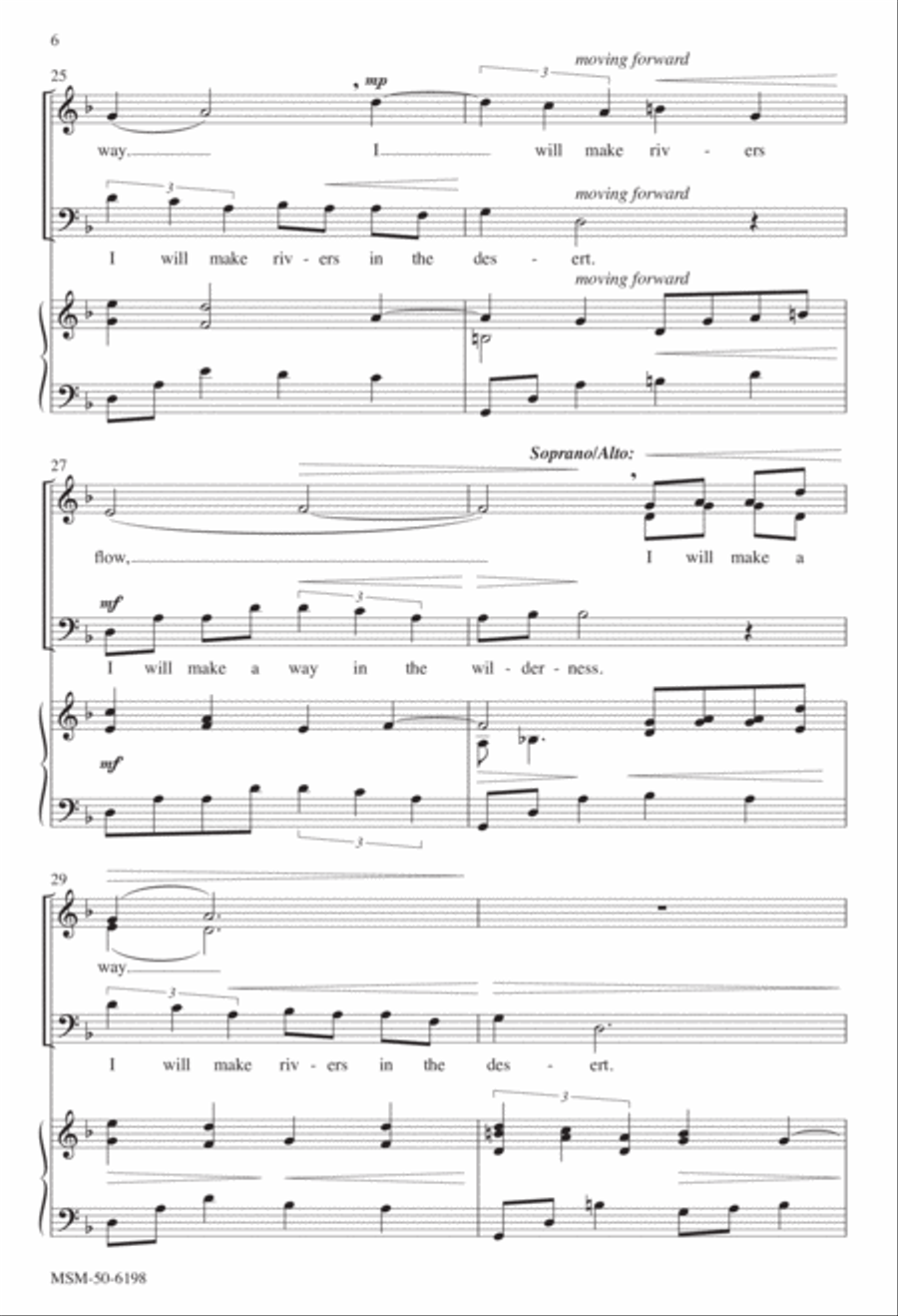 I Will Make a Way! 4-Part scores gallery preview page 6