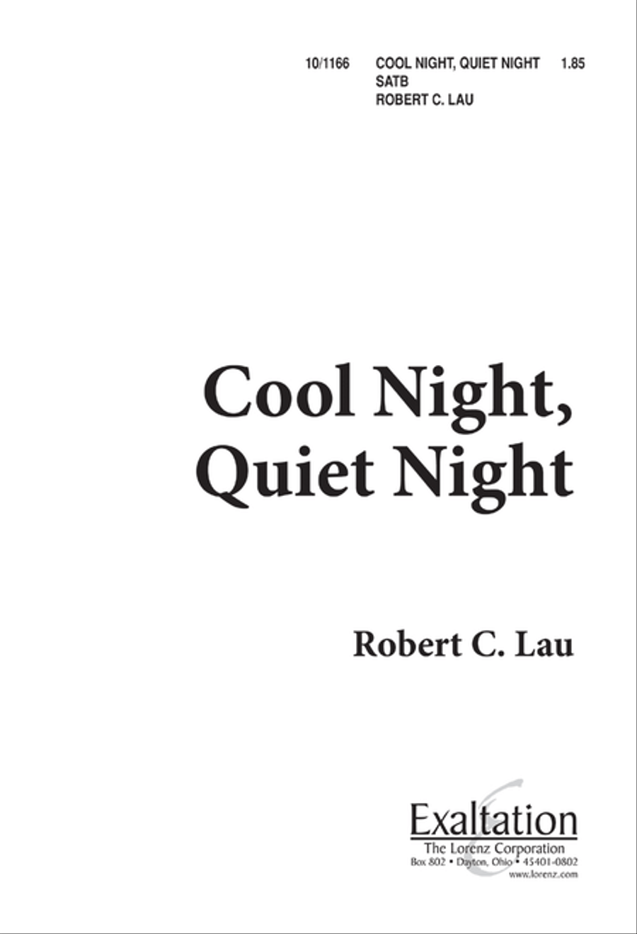 Cool Night, Quiet Night Cool Night, Quiet Night 4-Part scores gallery preview page 1