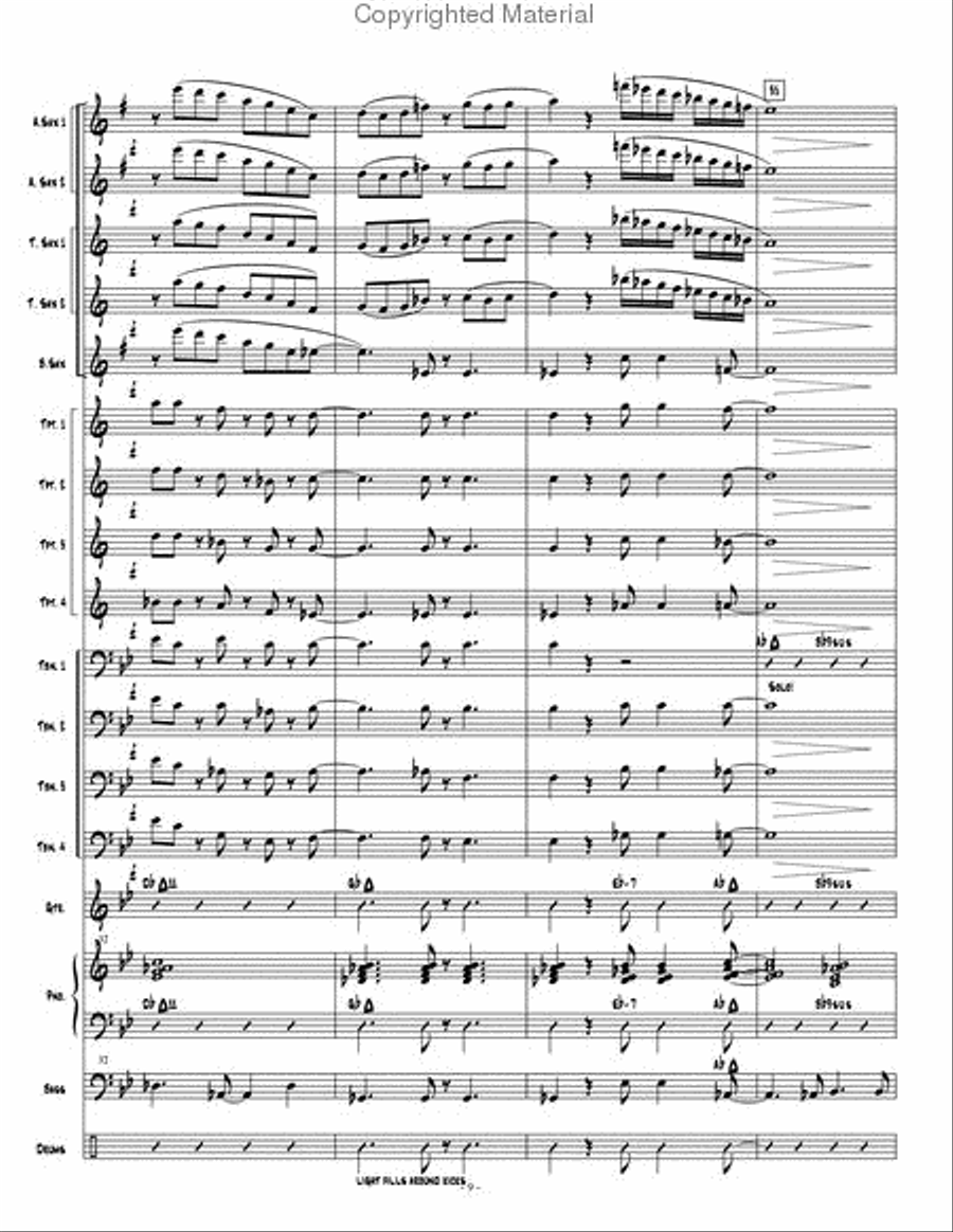 Dark Obsedian Jazz Ensemble scores gallery preview page 10