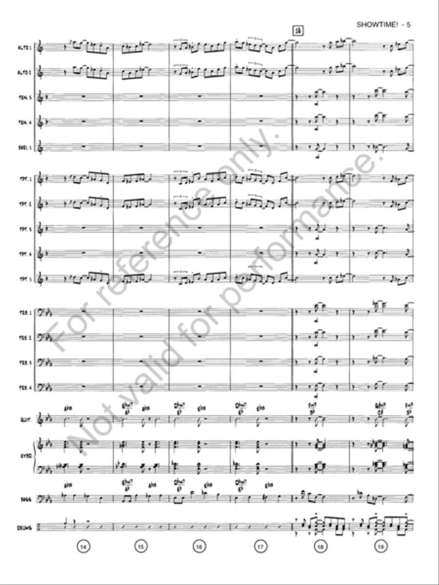 Showtime! Jazz Ensemble scores gallery preview page 4