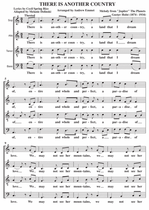 I Vow To Thee My Country (Alternative Lyrics) A Cappella SATB