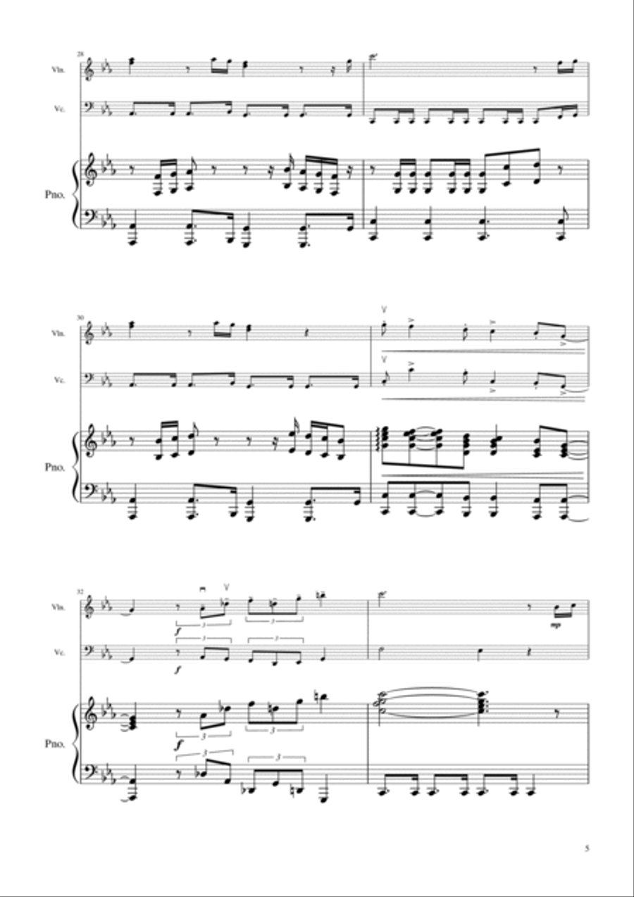 The Mandalorian Piano Trio scores gallery preview page 6