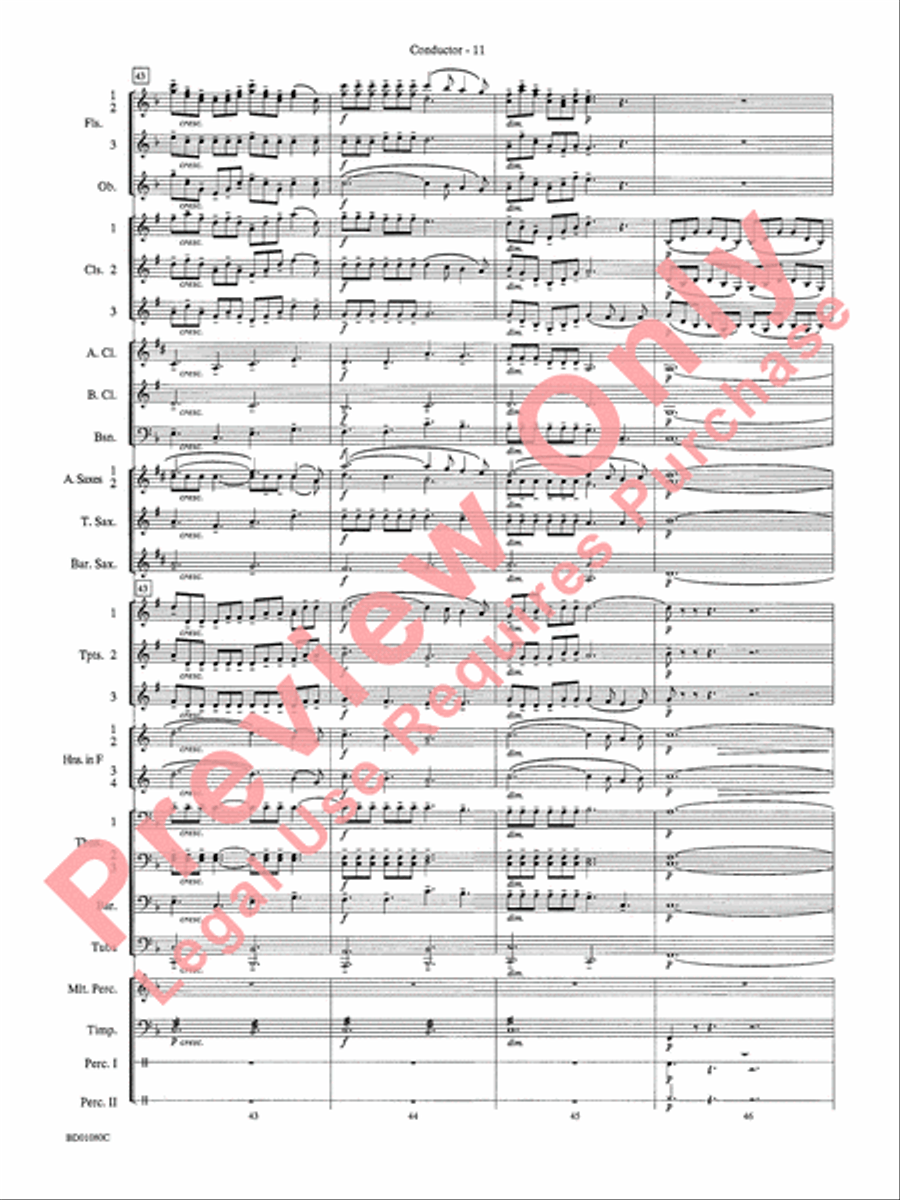 O Holy Night Concert Band scores gallery preview page 13