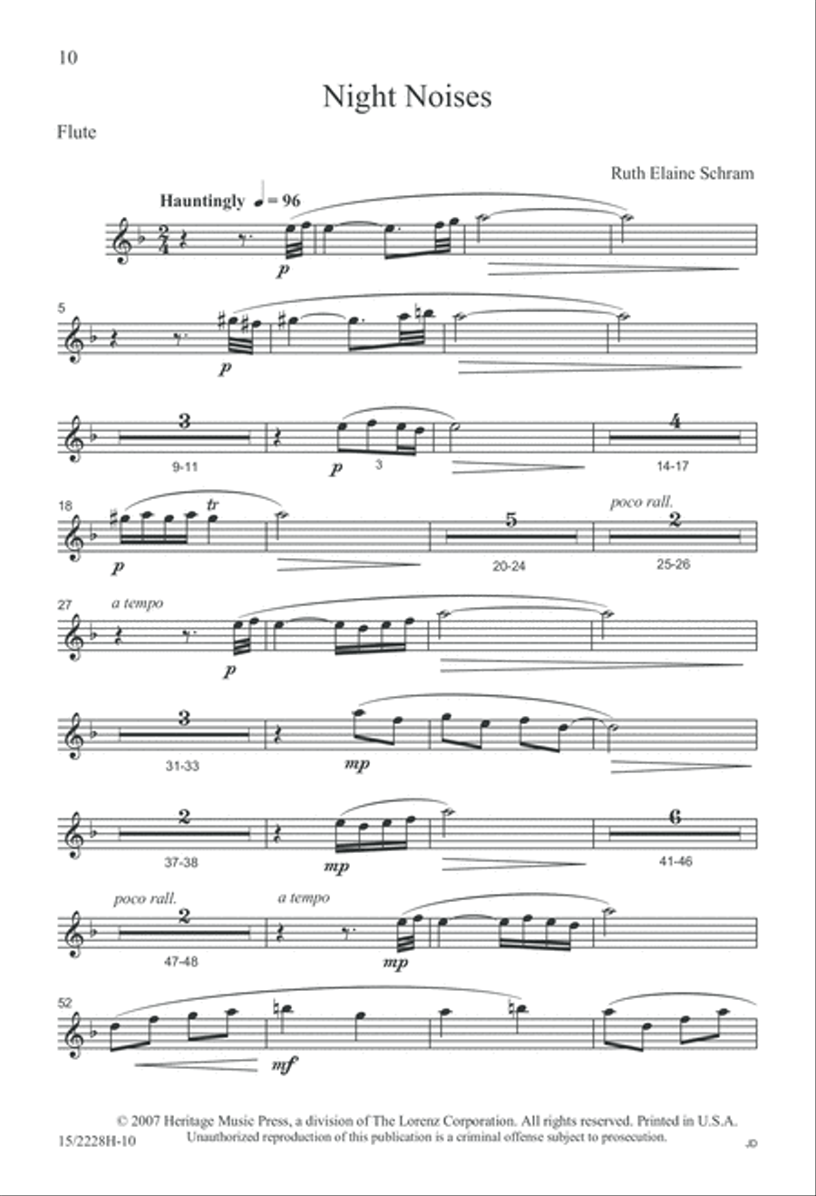 Night Noises 3-Part scores gallery preview page 11