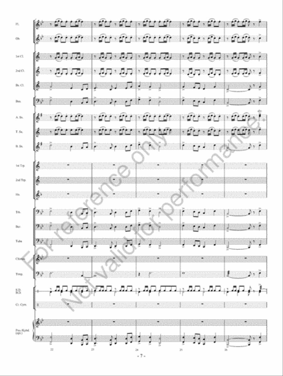 Chimes Of Freedom Chimes Of Freedom Concert Band scores gallery preview page 8