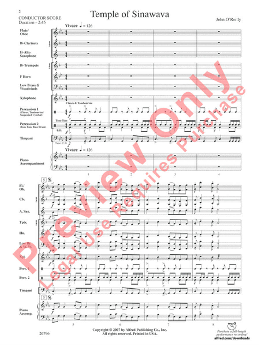 Temple of Sinawava Concert Band scores gallery preview page 3