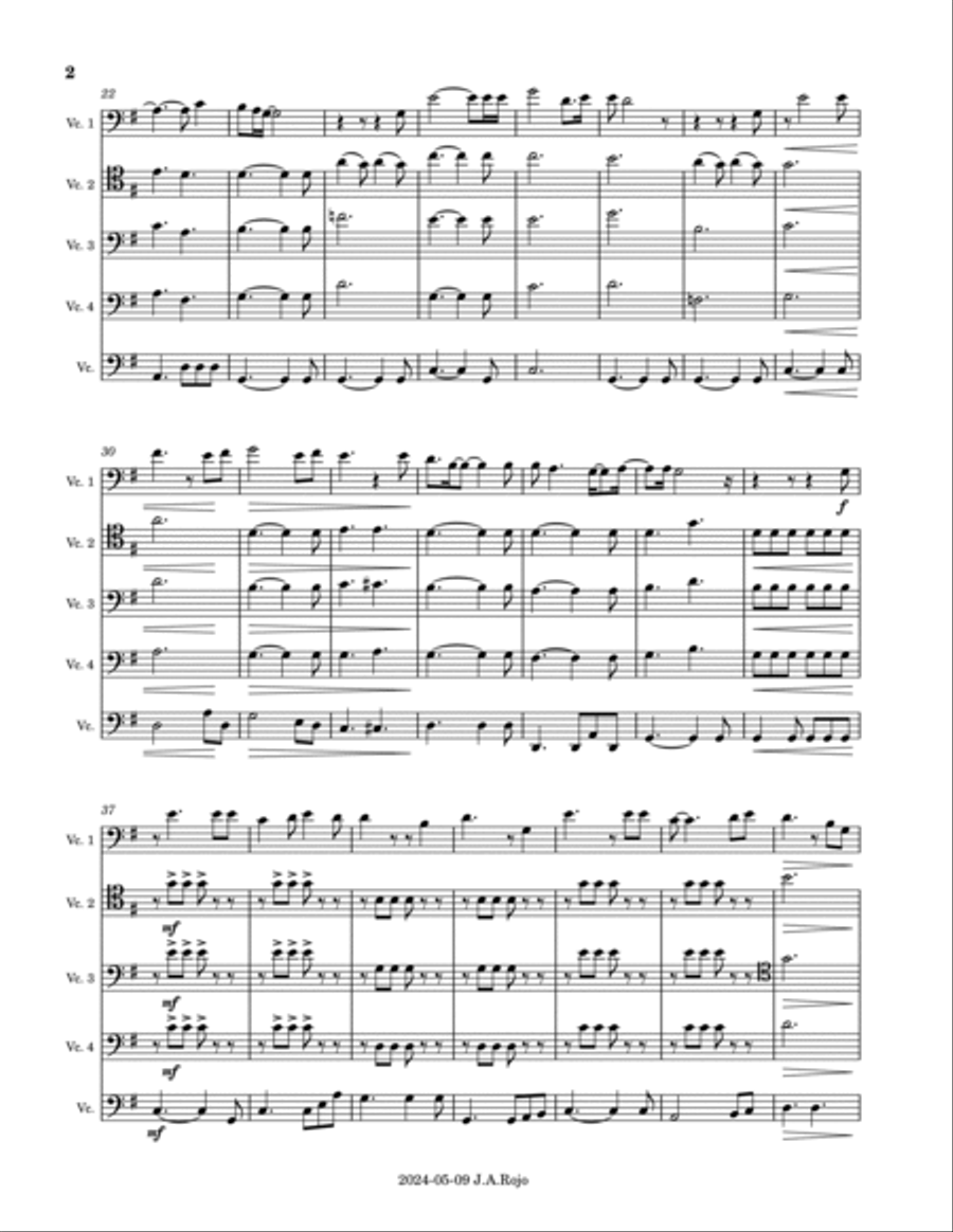 The Great Pretender String Quintet scores gallery preview page 2