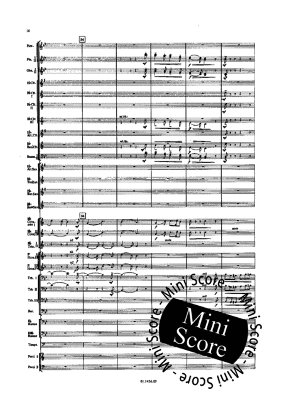 Two Songs Without Words Concert Band scores gallery preview page 20