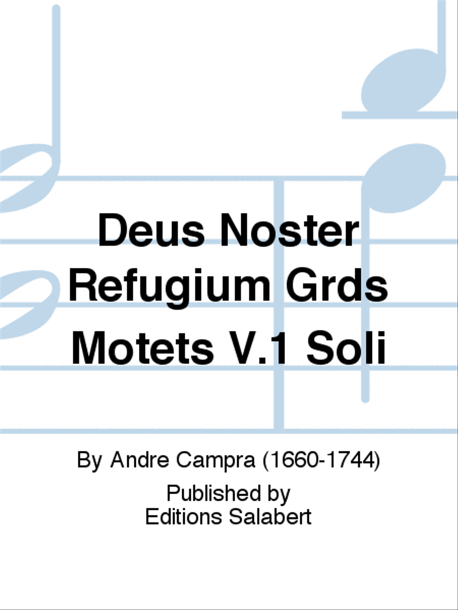 Deus Noster Refugium Grds Motets V.1 Soli Voice Solo scores gallery preview page 1