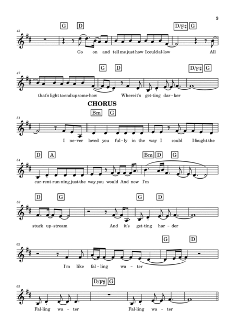 Fallingwater Piano scores gallery preview page 3