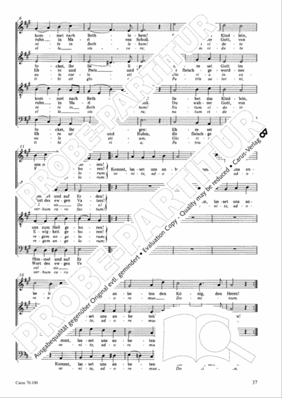 Geistliches Chorbuch der Romantik Choir scores gallery preview page 38