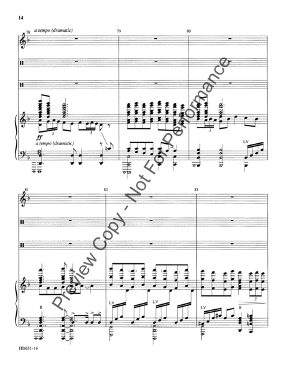 Serenata de Campanas - full score Handbell Choir scores gallery preview page 15