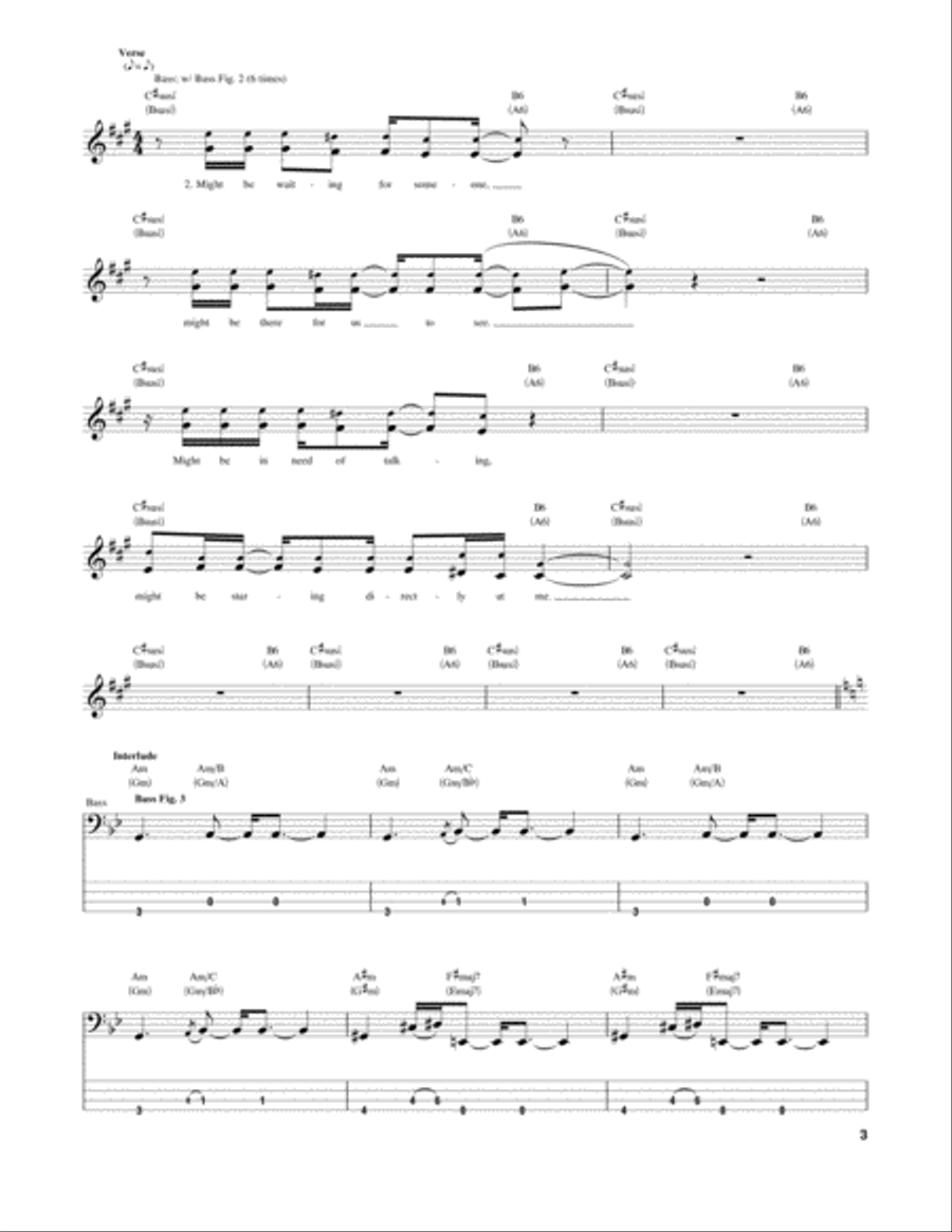 Windowpane Guitar Tablature scores gallery preview page 3