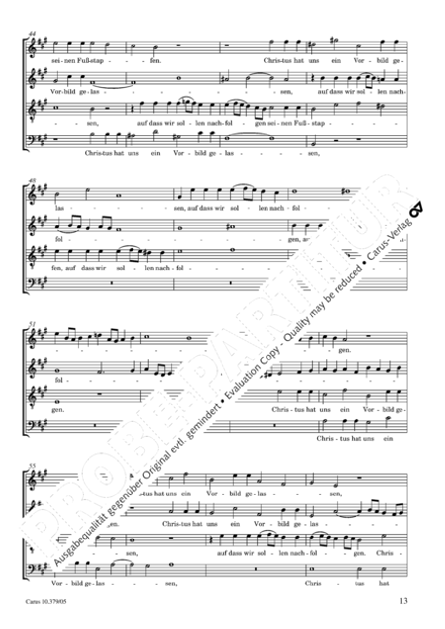 Der Tod Jesu 4-Part scores gallery preview page 14
