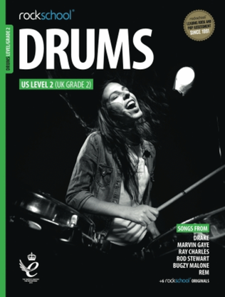 Book cover for Rockschool Drums Grade 2