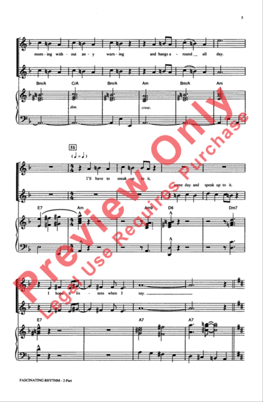 Fascinating Rhythm 2-Part scores gallery preview page 5