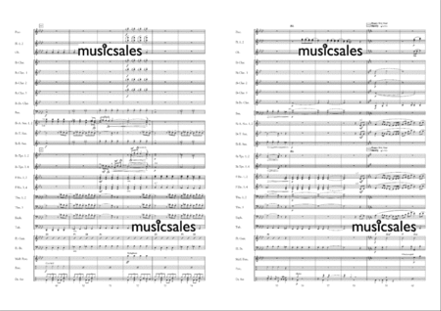 Abba Magic! Concert Band scores gallery preview page 6