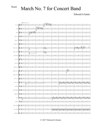 March No. 7 for Concert Band