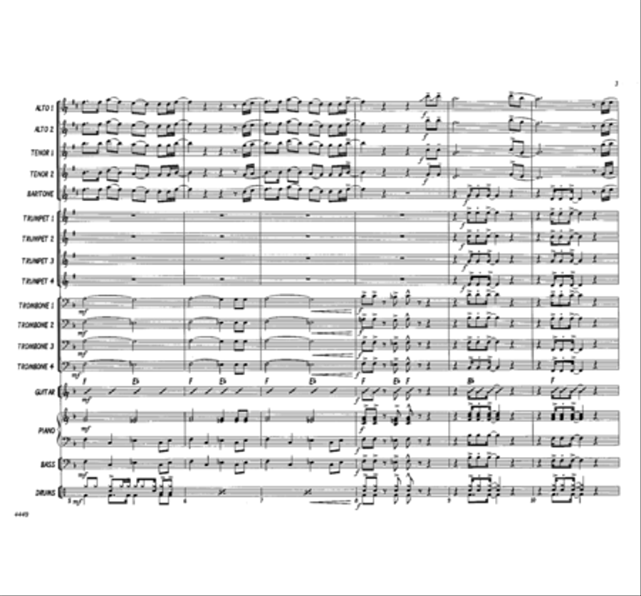Lord, I Want to Be a Christian Jazz Ensemble scores gallery preview page 3